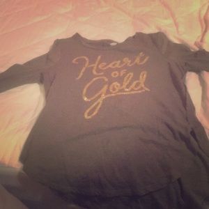 Old Navy- medium 8- Heart of gold shirt